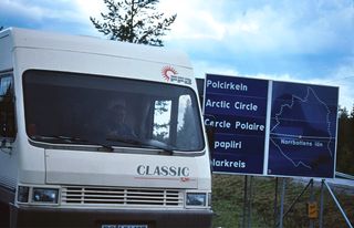 Polarkreis kurz vor Jokkmokk